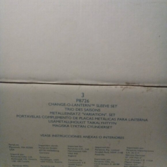 Partylite Change O Lantern Sleeve Set 2 Sets 6 Total Green Yellow Blue - Picture 9 of 9